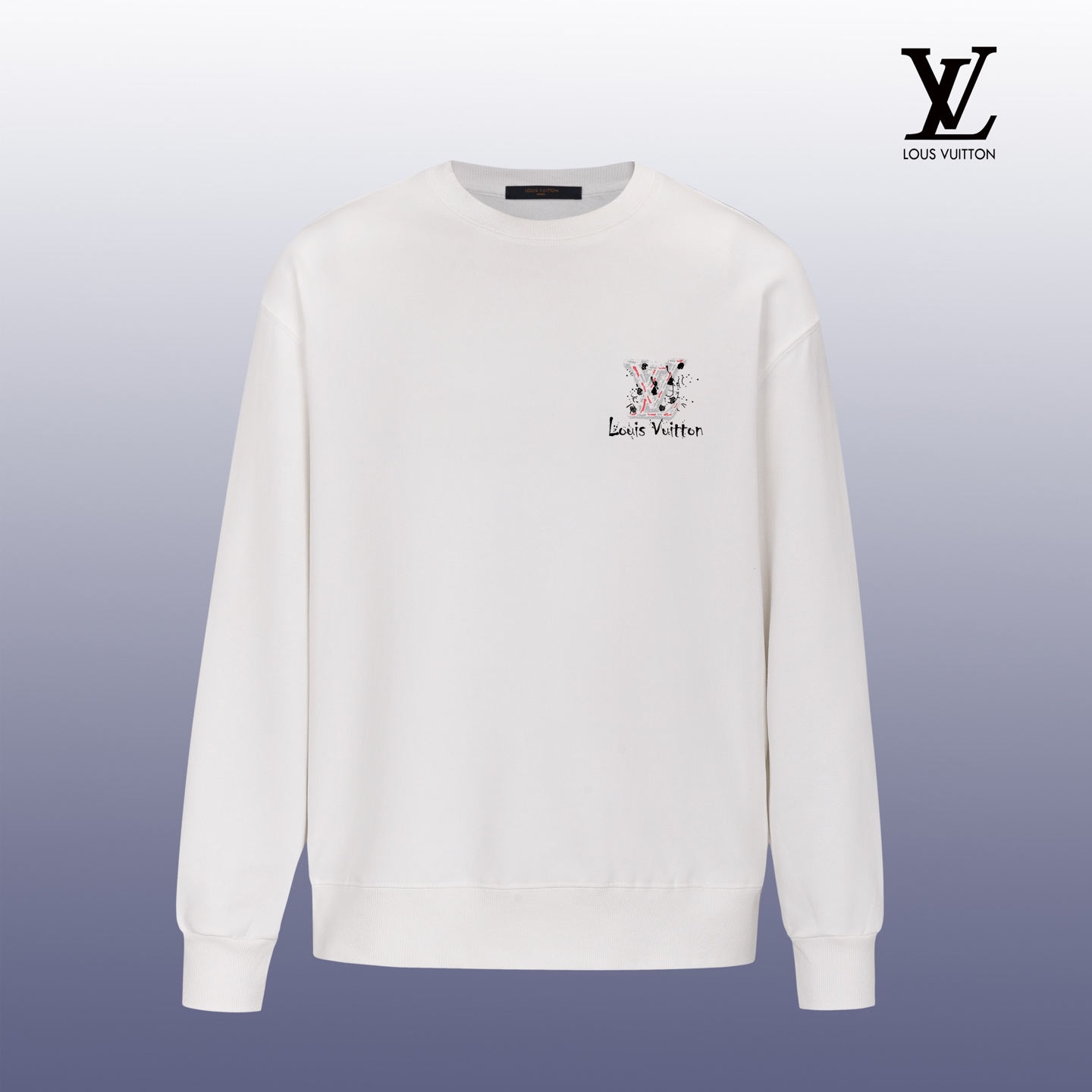 NO:595441,MP#L1039 400g pure cotton terry fabric LOUIS VUITTON Louis Vuitton Louis Vuitton Louis Vuitton Louis Vuitton Louis Vuitton's trendy brand new printed round neck sweatshirt The latest brick cabinet synchronization in autumn and winter OS off-shoulder version Fashionable and personalized Super versatile and good-looking one is very suitable for both men and women A must-have style for everyone Hang tag Collar label Washed wheat Three labels are complete Can be worn up to 190 pounds Sizes XS-XL, Louis Vuitton, Louis  vuitton,louis vuitton,hoodie,sweatshirts,alexander wang19860909MP#L1039 400克纯棉毛圈面料 LOUIS VUITTON 路易威登 Lv大师设计潮牌新品印花圆领卫衣 秋冬最新砖柜同步 OS落肩版型 时尚又个性 超级百搭好看的一款 男女都非常合适 人手必备款 吊牌 领标 水洗麦 三标齐全 最大能穿到190斤 尺码XS-XL,,louis vuitton,louis vuitton,louis vuitton,hoodie,sweatshirts,alexander wang,Men's clothing