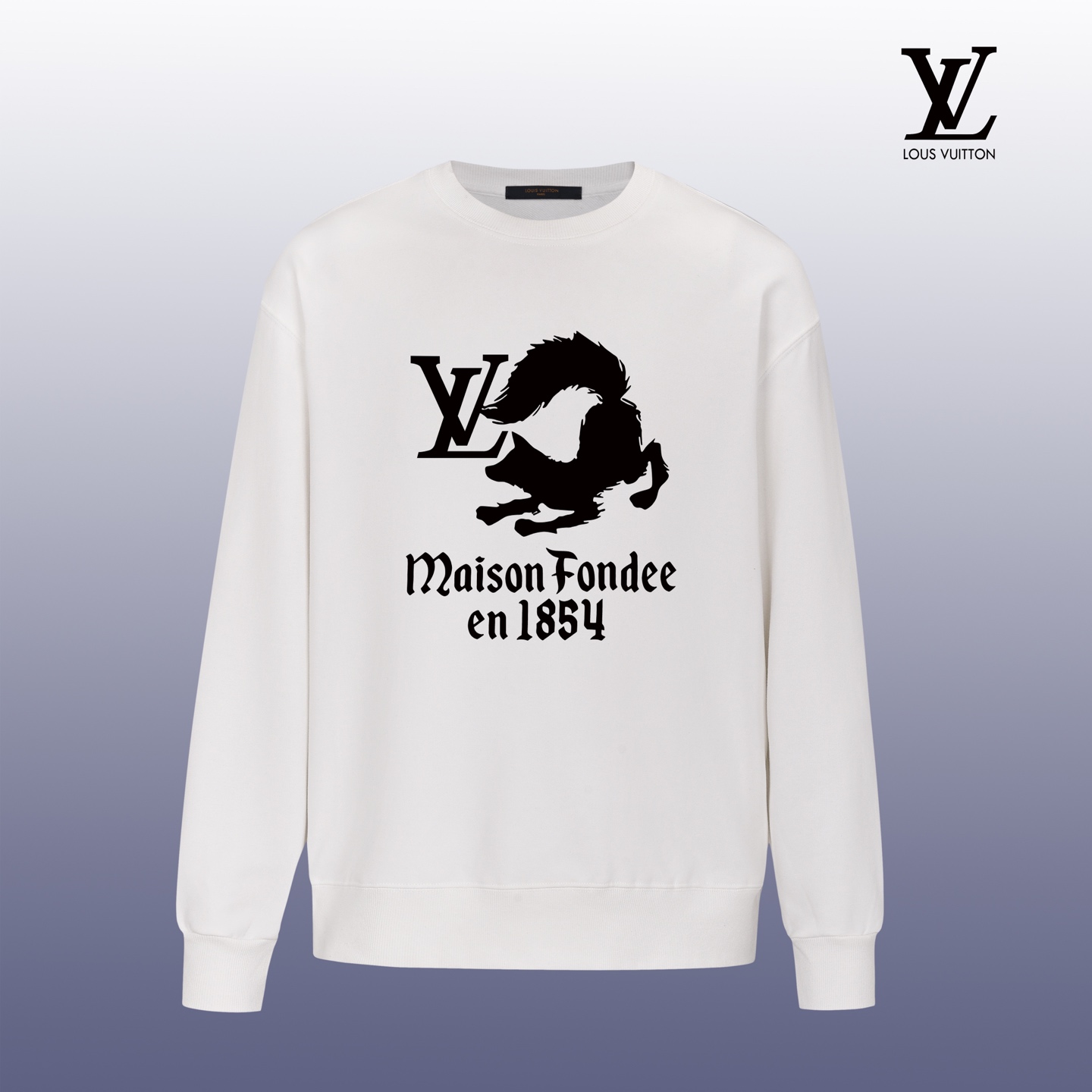 Louis Vuitton Printed Crewneck Sweatshirt - Maison Fondee en 1854