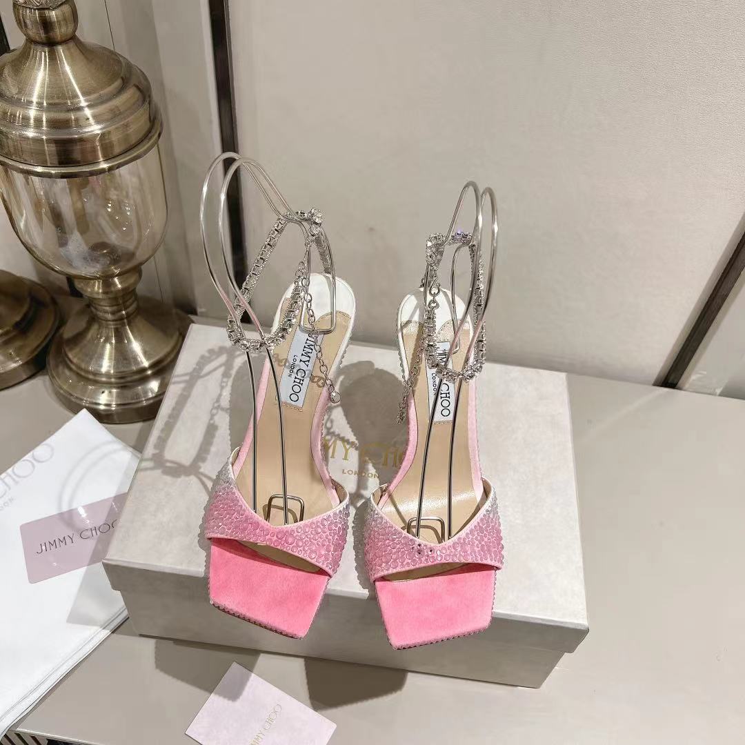 Jimmy Choo Zapatos Sandalias Venta de españa
 Mujeres Dermis Piel oveja Seda Fashion