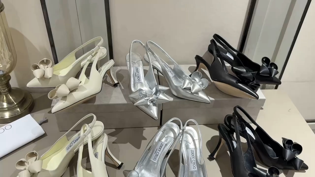 ¡Foto real del moño de Jimmychoo en tres colores!