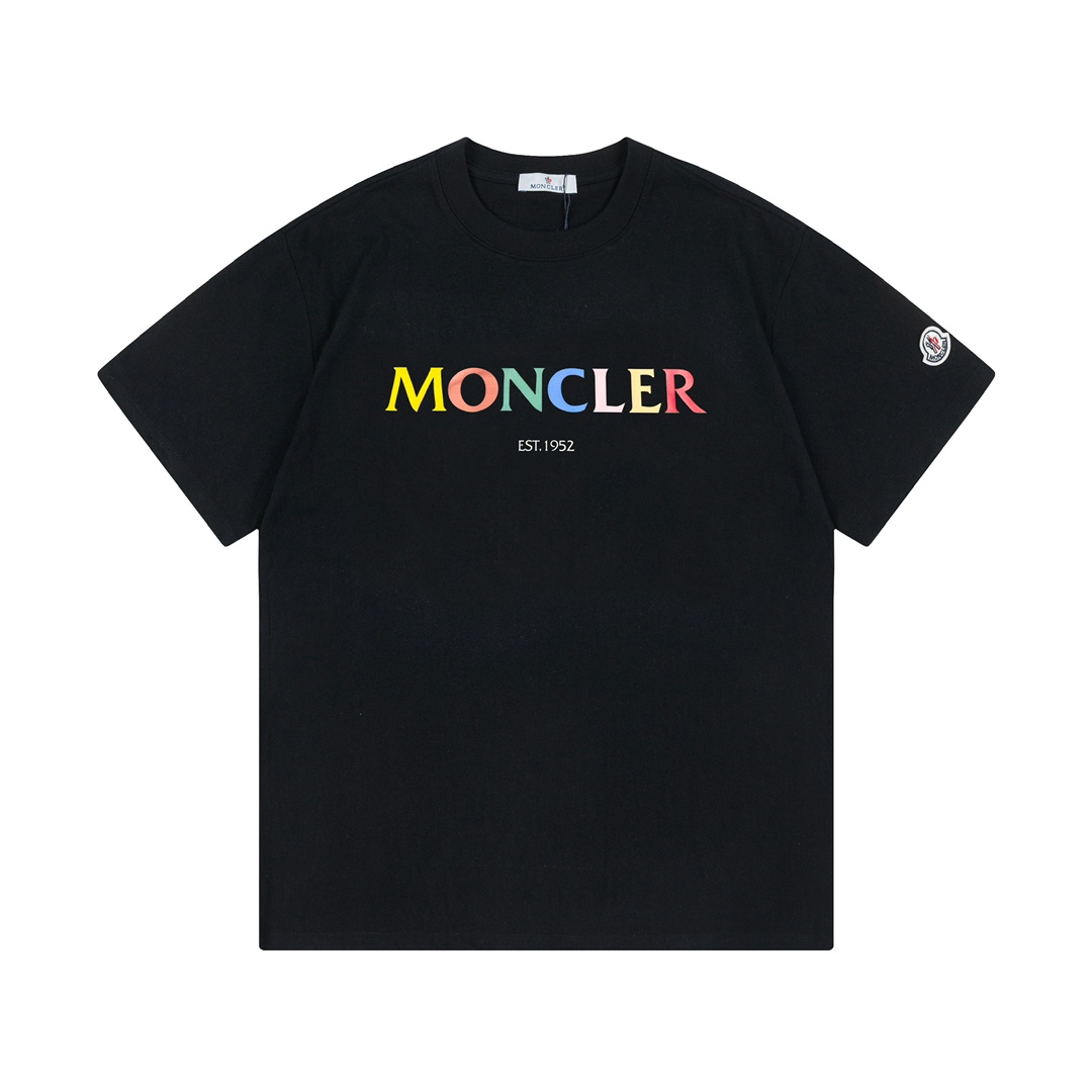 몽클레어 컬러 로고 여성 반팔 티셔츠 52278 이미지 10