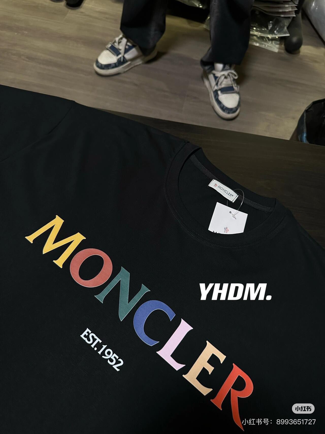 몽클레어 컬러 로고 여성 반팔 티셔츠 52278 이미지 8