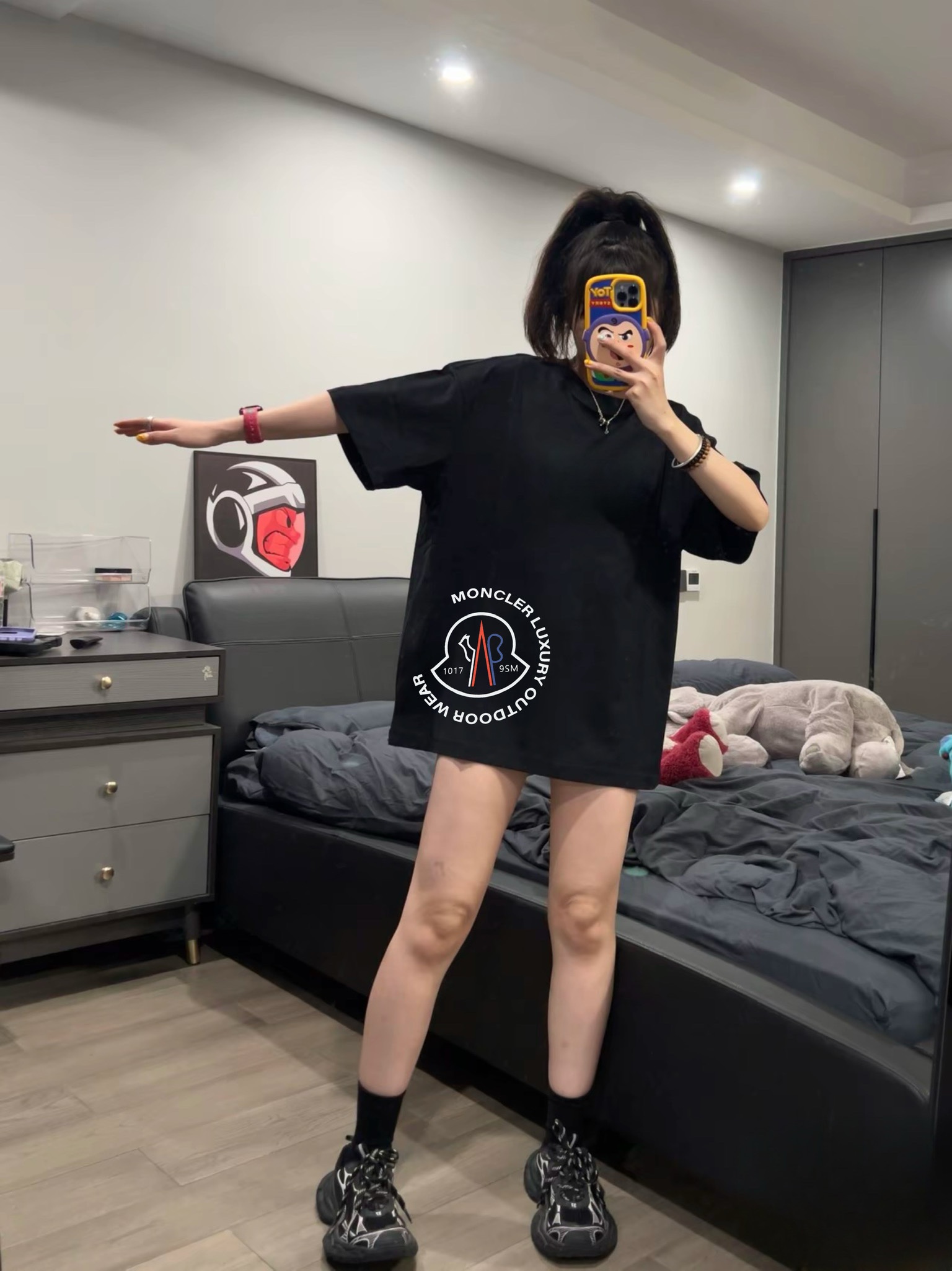 몽클레어 여성 로고 반팔 티셔츠 52272 이미지 6
