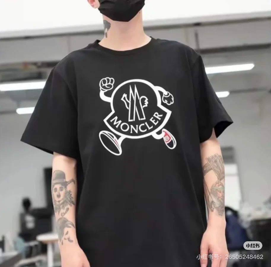 몽클레어 인형 무늬 암밴드 여성 반팔 셔츠 52270 이미지 5