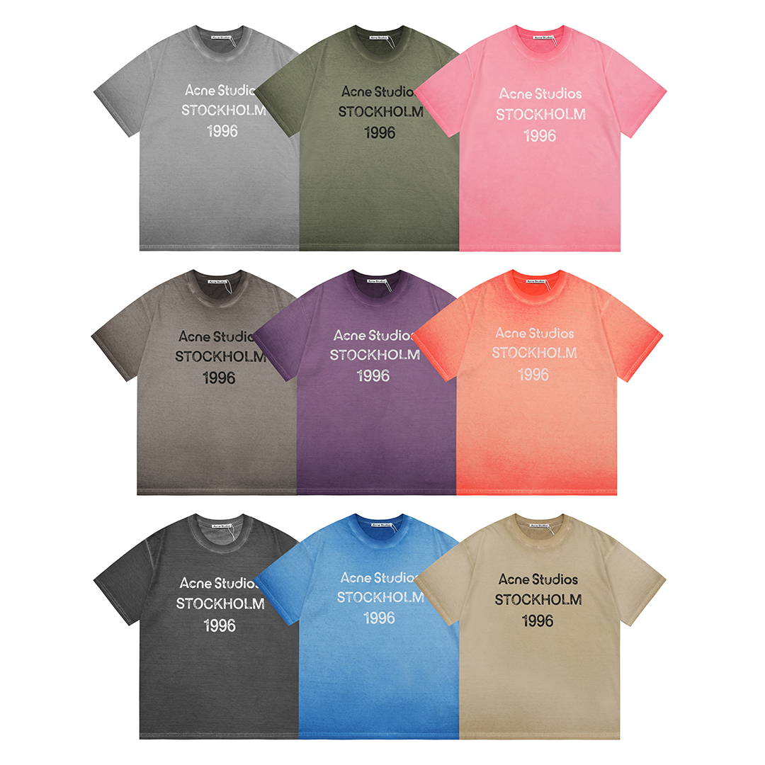 AcneStudios 渐变洗水做旧T恤短袖-莆田鞋,莆田鞋货源,高仿鞋,高仿鞋货源,安福档口,莆田高仿鞋,莆田鞋批发,高仿鞋批发,莆田高仿运动鞋,高仿运动鞋,莆田运动鞋 AcneStudios 渐变洗水做旧T恤短袖