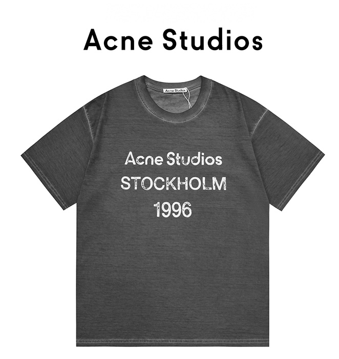AcneStudios 渐变洗水做旧T恤短袖 AcneStudios 渐变洗水做旧T恤短袖