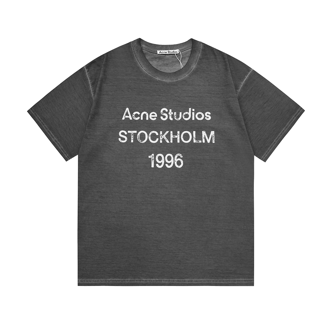 AcneStudios 渐变洗水做旧T恤短袖-莆田鞋,莆田鞋货源,高仿鞋,高仿鞋货源,安福档口,莆田高仿鞋,莆田鞋批发,高仿鞋批发,莆田高仿运动鞋,高仿运动鞋,莆田运动鞋 AcneStudios 渐变洗水做旧T恤短袖