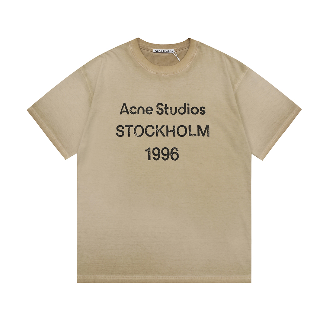AcneStudios 渐变洗水做旧T恤短袖 AcneStudios 渐变洗水做旧T恤短袖
