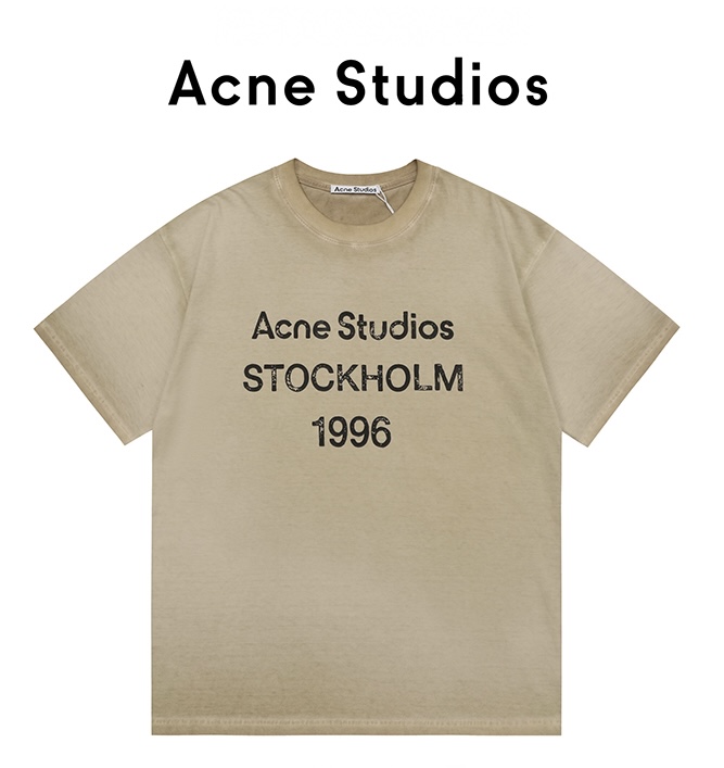 AcneStudios 渐变洗水做旧T恤短袖 AcneStudios 渐变洗水做旧T恤短袖
