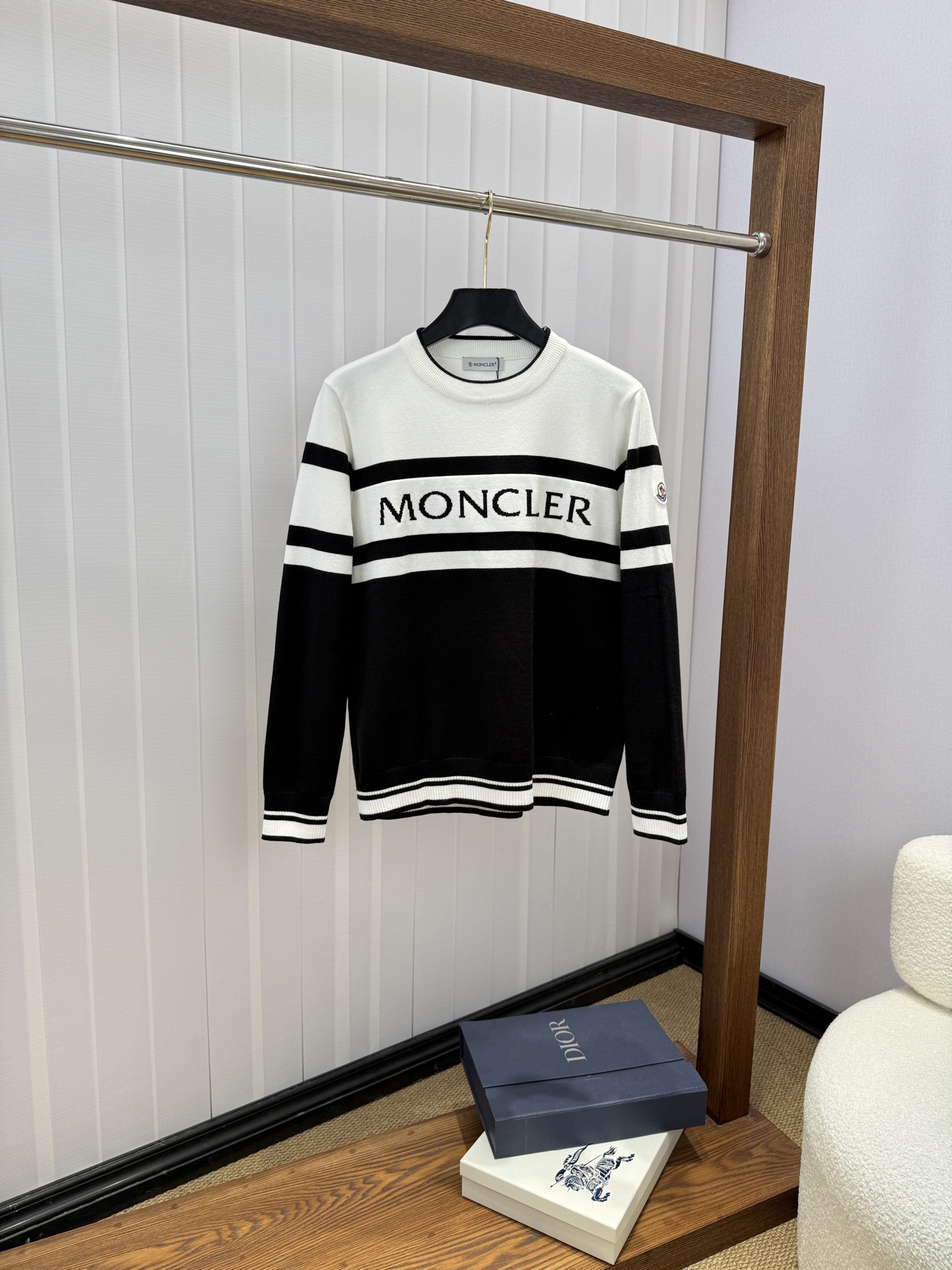 Moncler Color Block Logo Sweater