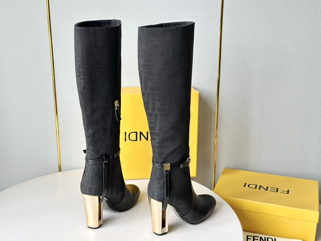 Classic F-F Metal Flounder Design, High 10cm, Order Sizes 35-39 or 40-42 - 图片 3
