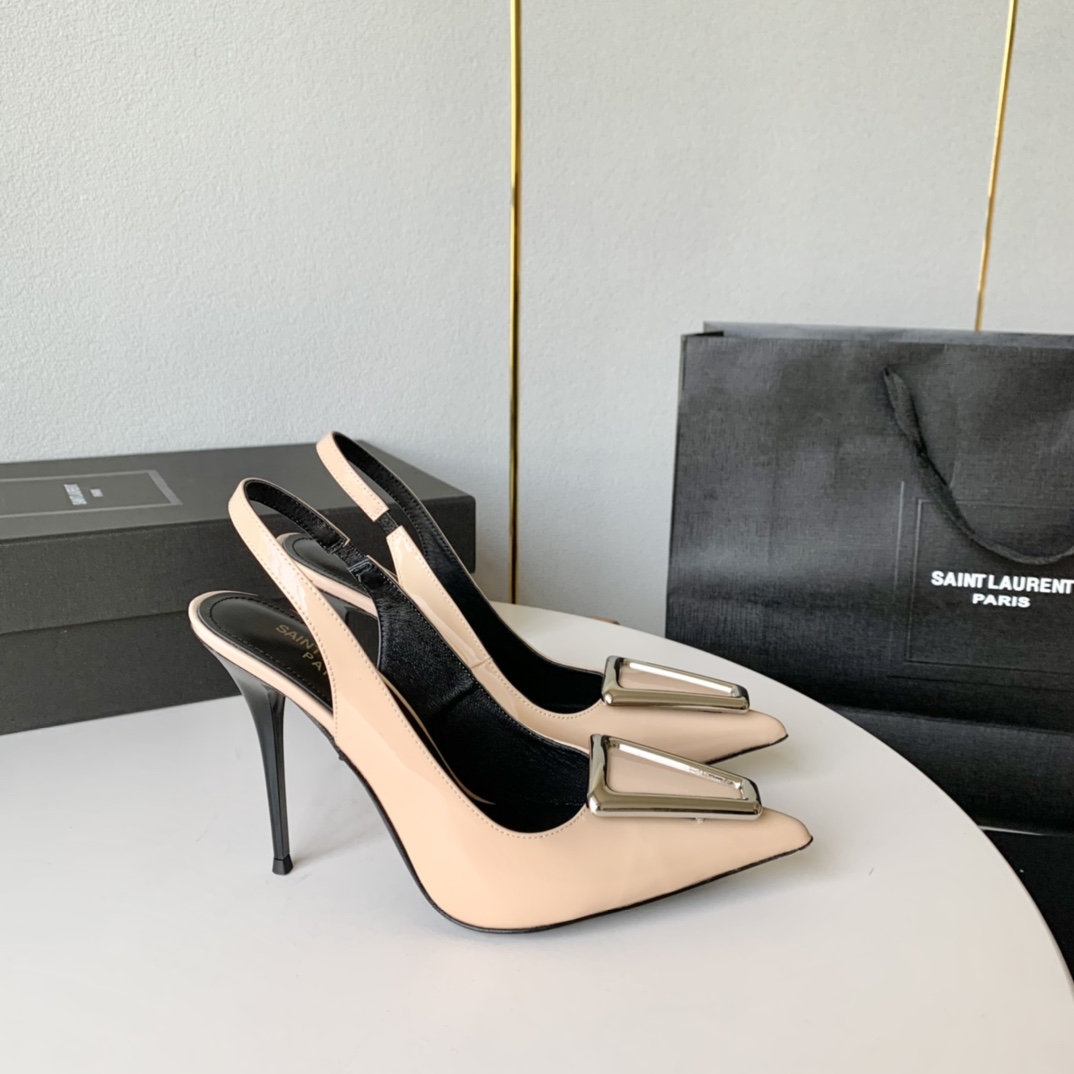 NO:246620,P single shoes, back empty Saint Lauren ysl new style, metal buckle slim heels, back empty high heels, heels, 10cm, positive size: 35-39, customized 40.41.42, high heels, saint laurent, saint laurent, high heels19860909P单鞋 后空  Saint Lauren ysl 新款 金属扣细跟高跟鞋 后空高跟鞋 跟高: 10cm 正码:35-39订做40.41.42,高跟鞋,saint laurent,saint laurent,high heels,Women's Shoes