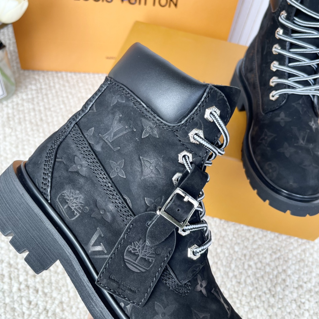 LV x Timberland 2024 Joint Series: Big Yellow Boots for Men and Women, Sizes 35-46 - 图片 8