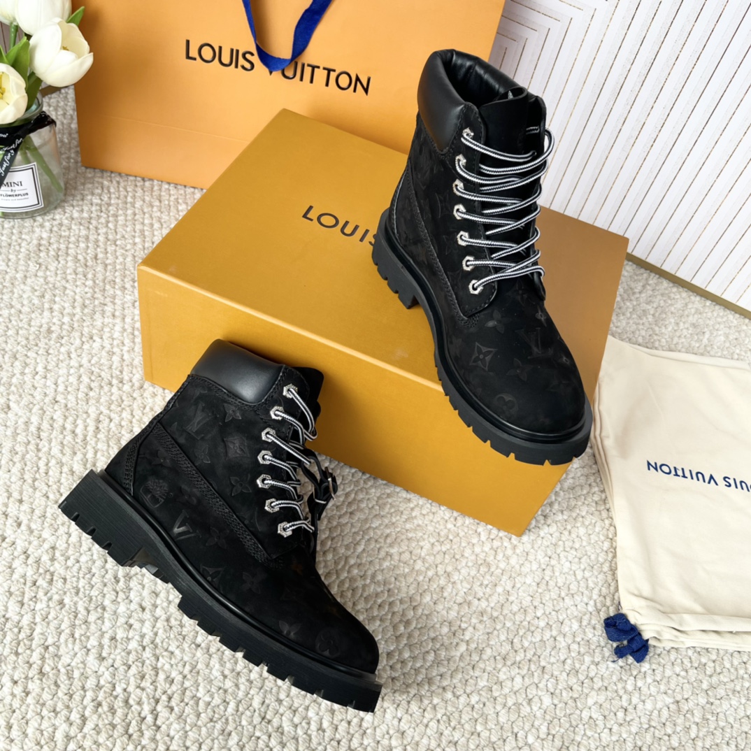 LV x Timberland 2024 Joint Series: Big Yellow Boots for Men and Women, Sizes 35-46 - 图片 6
