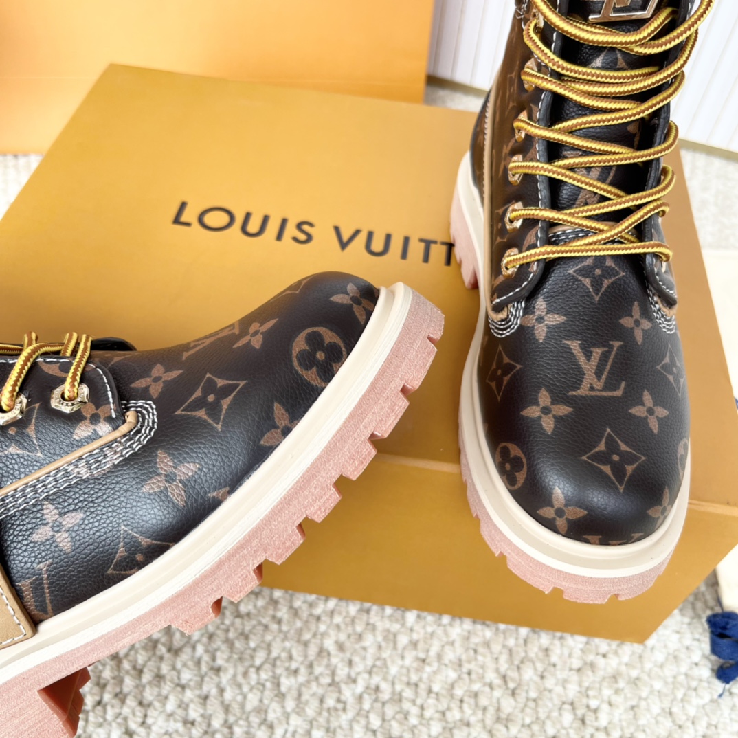 LV x Timberland 2024 Joint Series: Big Yellow Boots for Men and Women, Sizes 35-41 and 39-46 - 图片 7