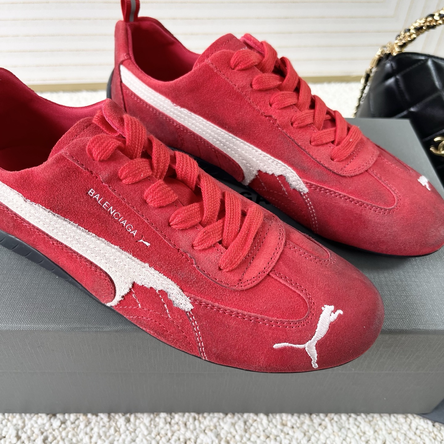 “Balenciaga Paris X Puma 2025 Car Racing and Leisure Shoes Collection with Size Range 35-40” - 图片 7