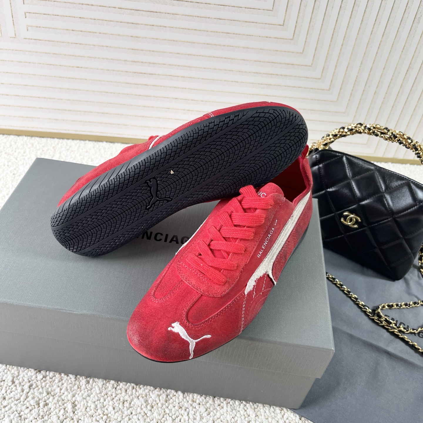 “Balenciaga Paris X Puma 2025 Car Racing and Leisure Shoes Collection with Size Range 35-40” - 图片 9