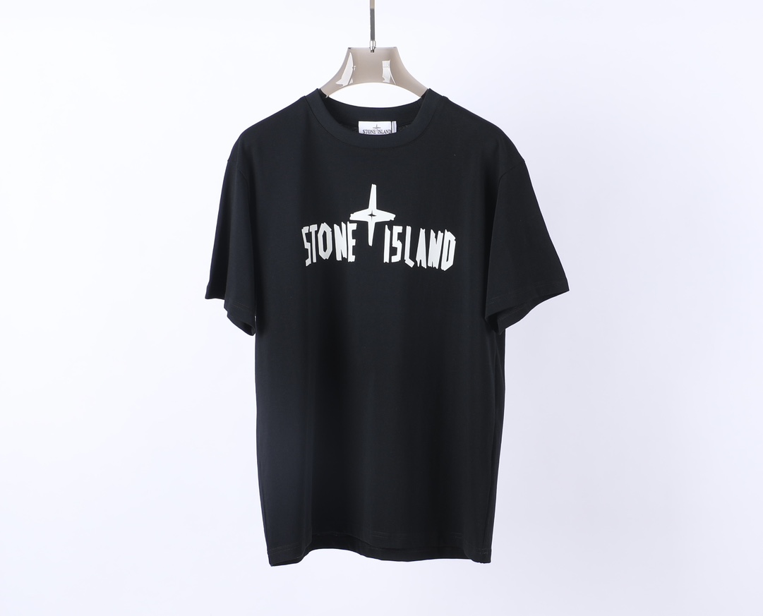 스톤아일랜드 크루넥 코튼 반팔 티셔츠 상세 이미지 2