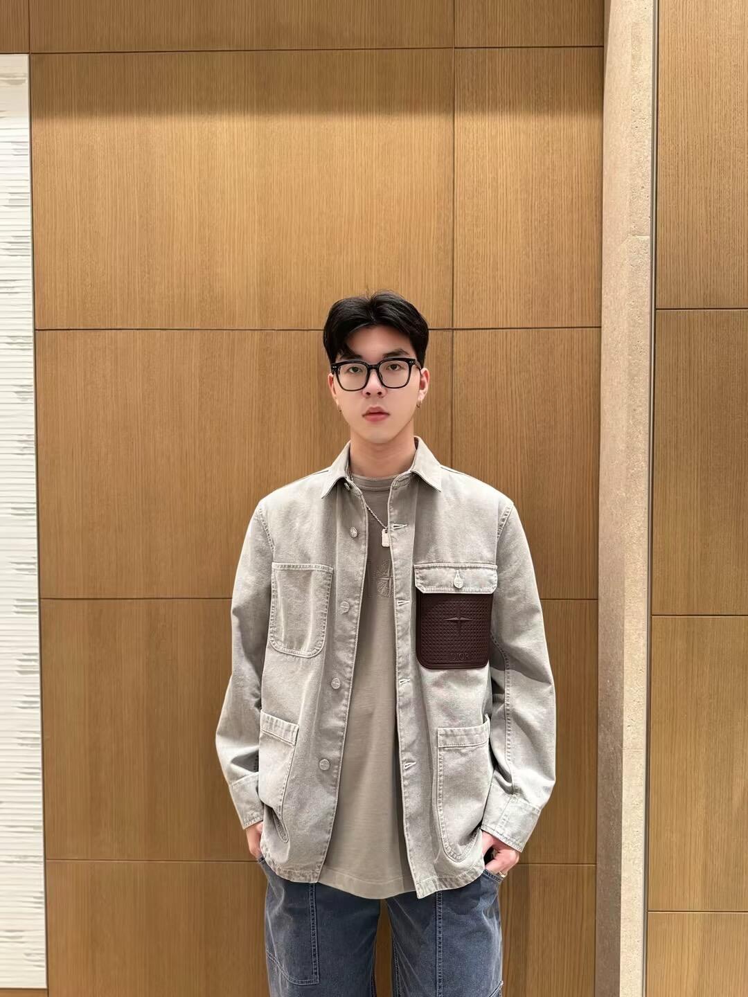 스톤아일랜드 데님 가죽 포켓 긴팔 재킷 51529 이미지 4