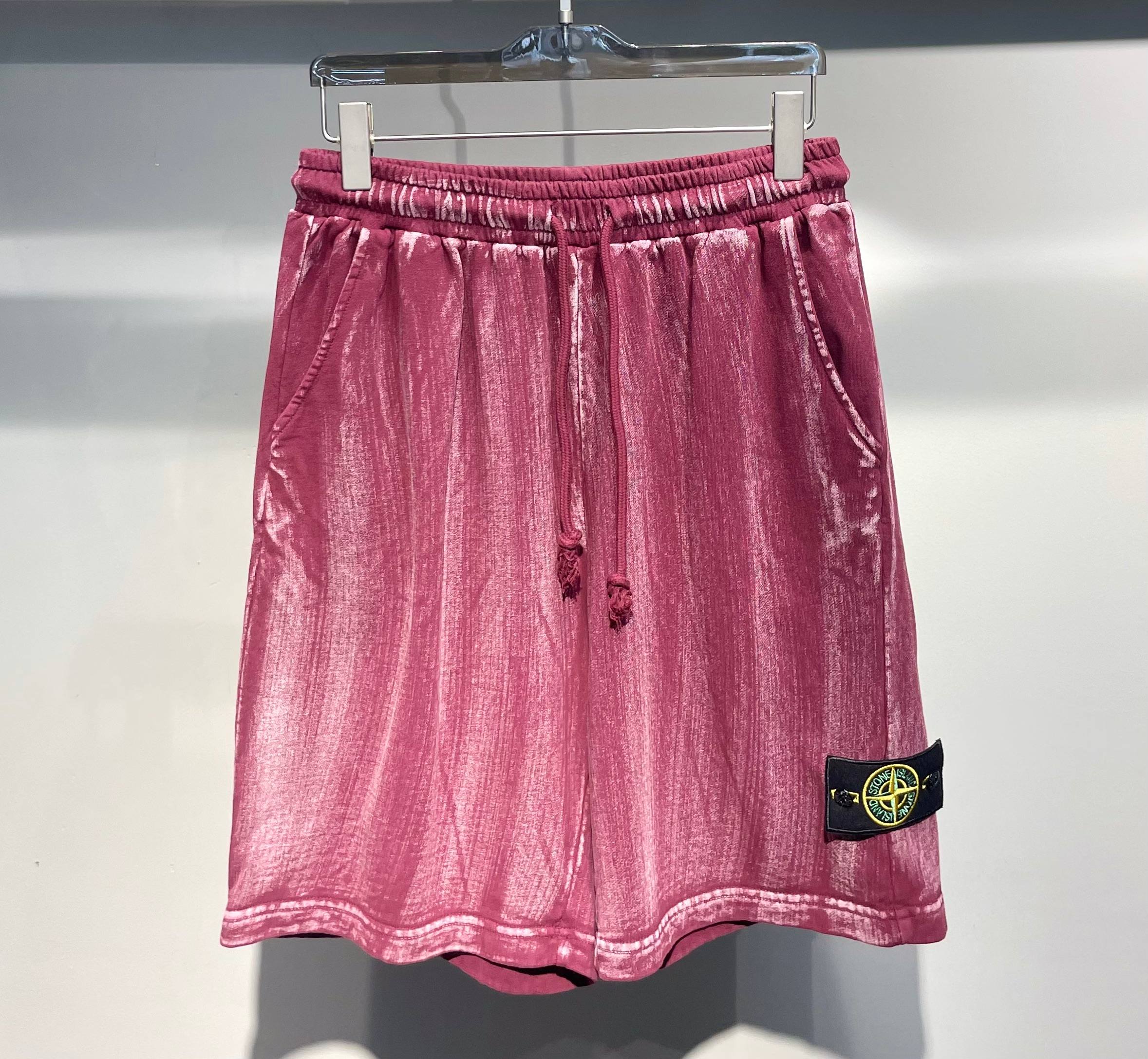 스톤아일랜드 워시드 빈티지 타이다이 남성 반바지 51320 이미지 6