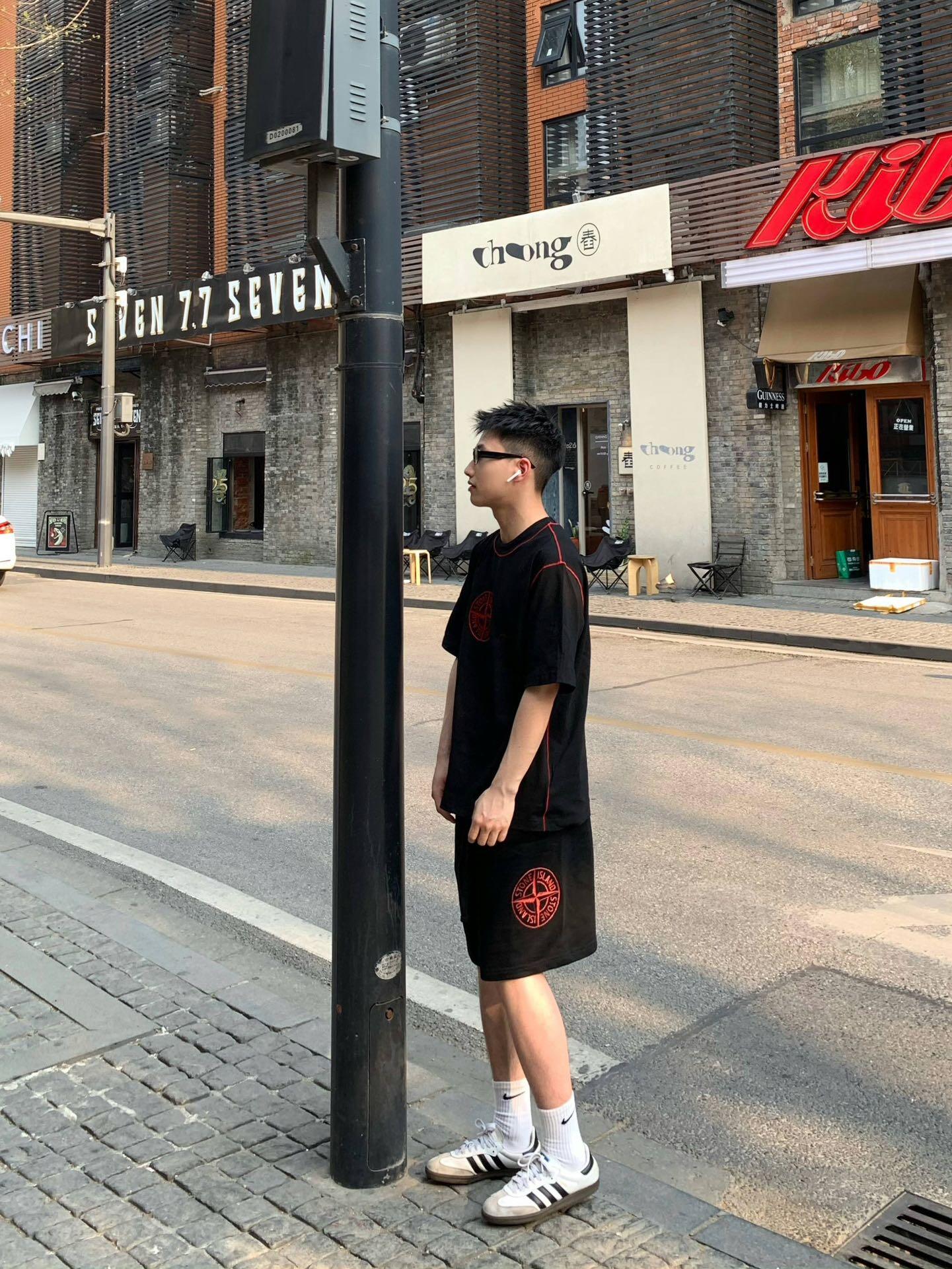 스톤아일랜드 배지 자수 슈퍼 쿨 남성 세트 51330 이미지 4