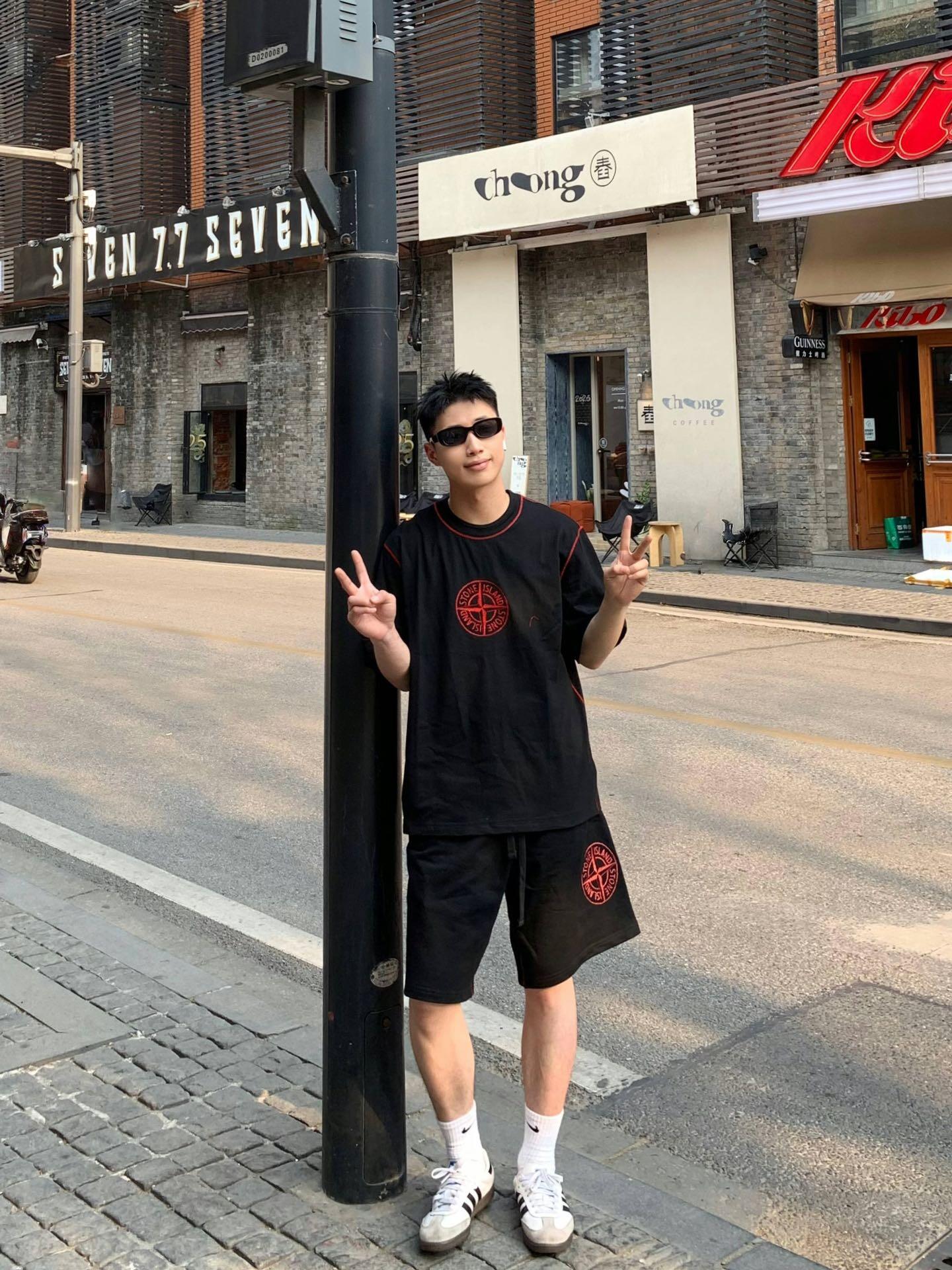 스톤아일랜드 배지 자수 슈퍼 쿨 남성 세트 51330 이미지 5