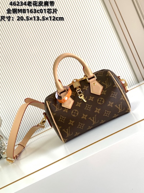 Louis Vuitton Speedy Bandouliere 20 Monogram Handbag with Strap 35 Louis Vuitton Speedy Bandouliere 20 Monogram Handbag with Strap