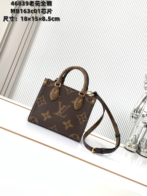 Louis Vuitton Monogram Reverse Canvas OnTheGo Mini Tote Bag, 18 x 15 x 8.5 cm 1 Louis Vuitton Monogram Reverse Canvas OnTheGo Mini Tote Bag, 18 x 15 x 8.5 cm