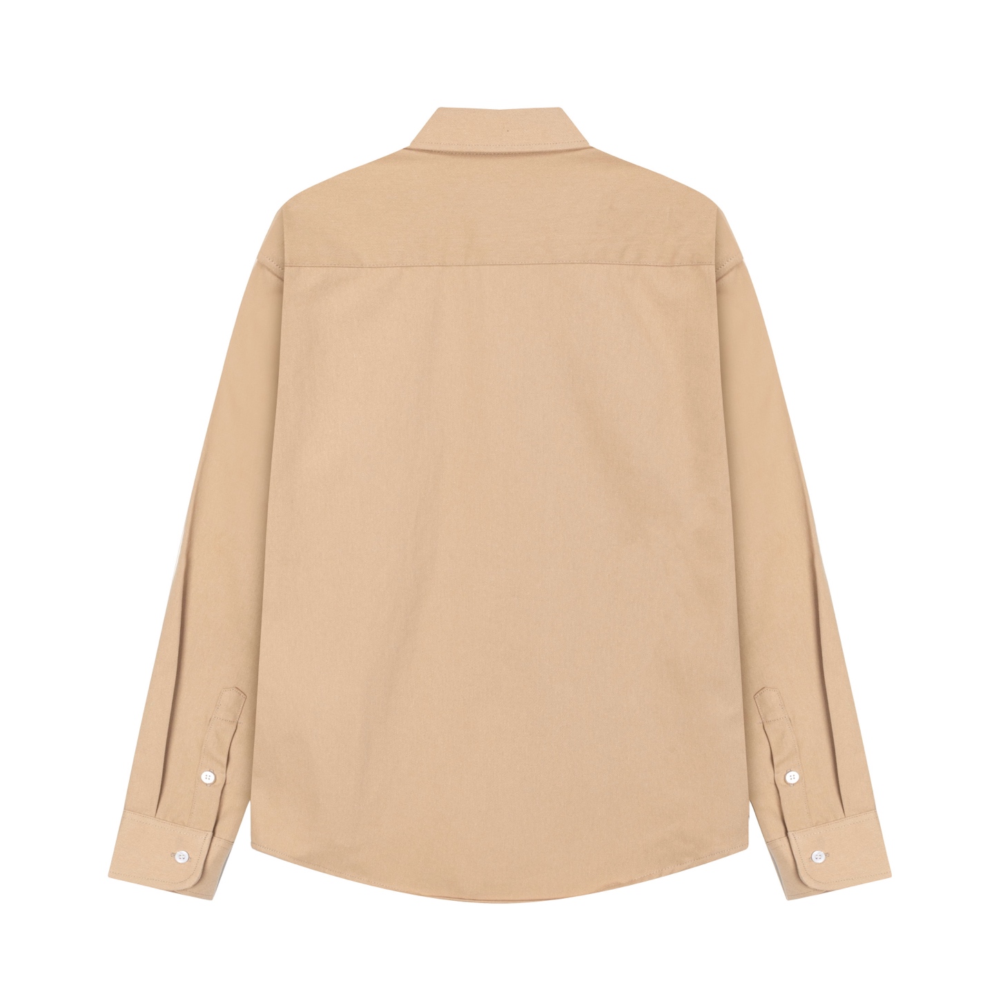 AMI Paris Spring/Summer 25 Carnal Embroidery Cotton Shirt: Unisex Coffee Crack, Sizes S-XL - 图片 5