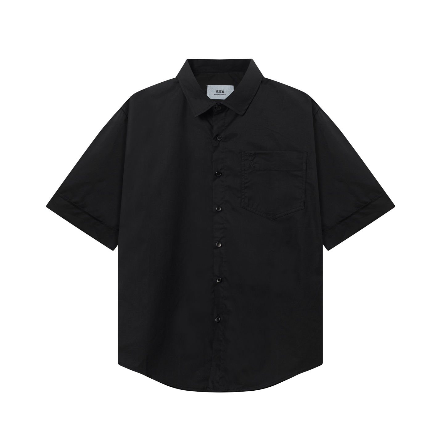 “AMI Paris Classic ADC Carnal Embroidery Logo T-Shirt in 180g Pure Fabric” - 图片 2