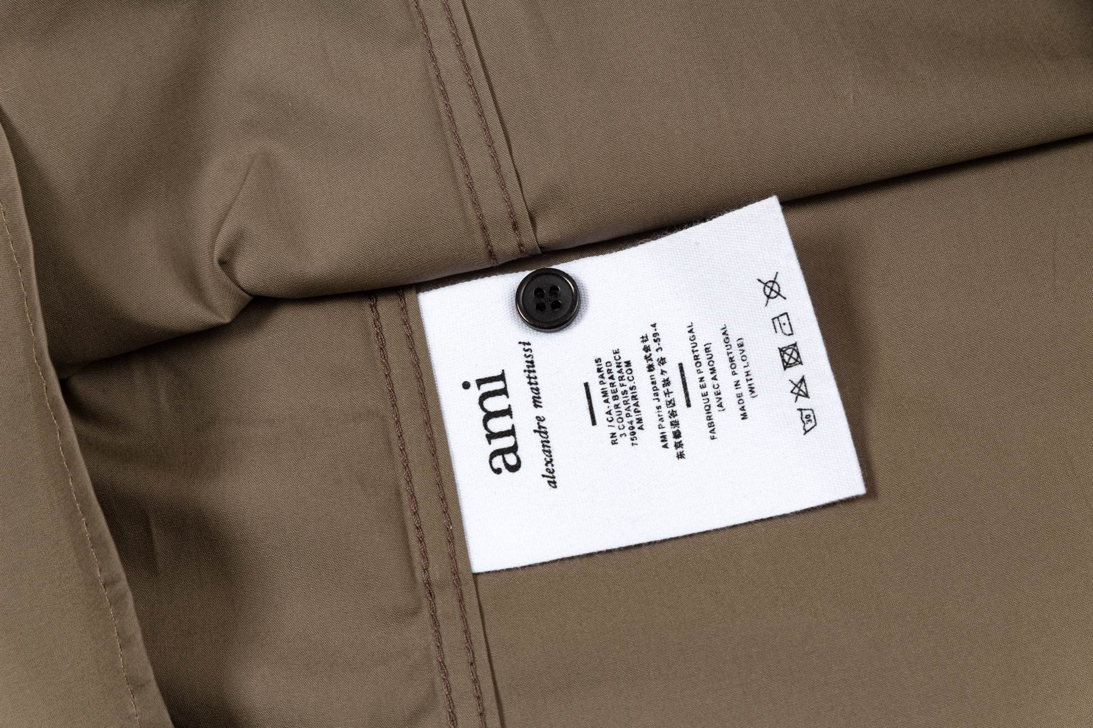 “AMI Paris Classic ADC Carnal Embroidery Logo T-Shirt in 180g Pure Fabric” - 图片 9