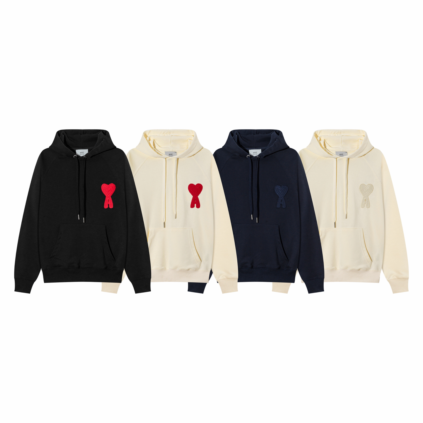 “High-End Women’s Clothing: AMI Paris Embroidered Co-Embracing Collection in Various Colors and Sizes” - 图片 1