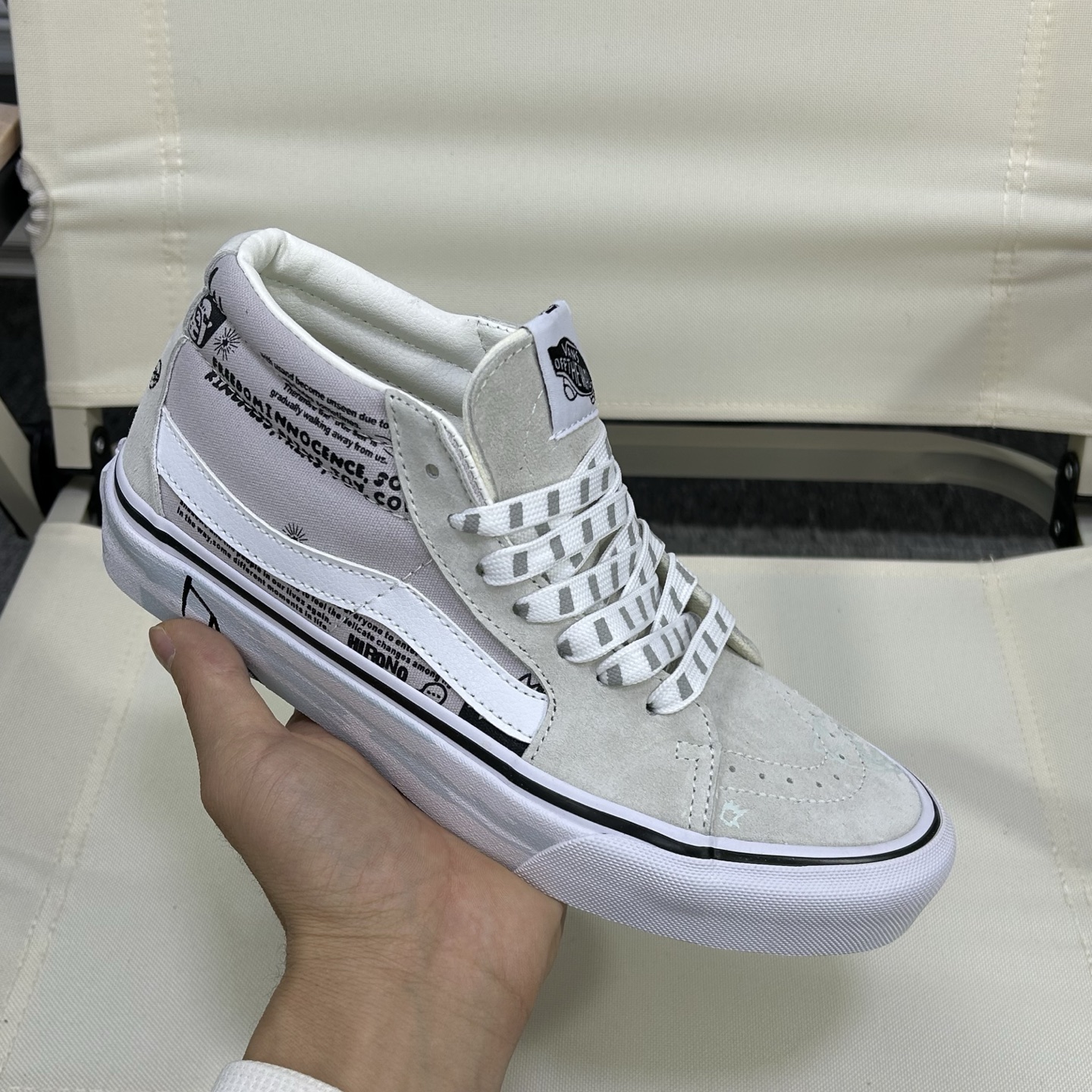 VANS 范斯 SK8-LOW 经典款 低帮 黑白 休闲板鞋帆布鞋 VN0A4UUK6BT工艺：硫化1: