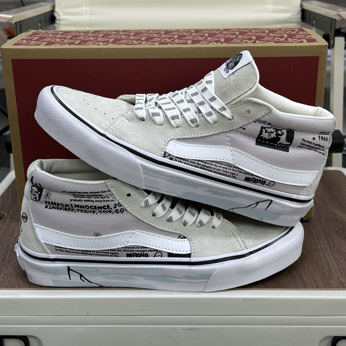 VANS 范斯 SK8-LOW 经典款 低帮 黑白 休闲板鞋帆布鞋 VN0A4UUK6BT工艺：硫化1: