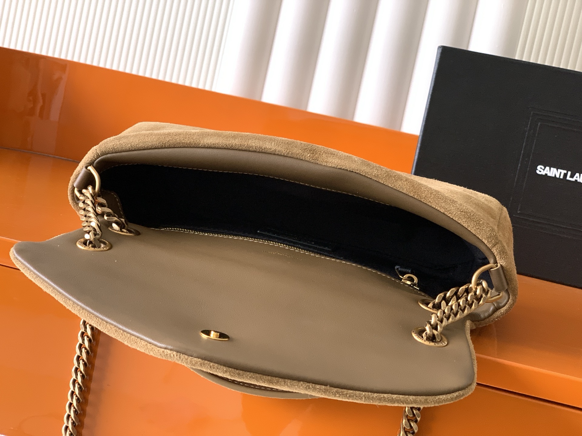 Saint Laurent CALYPSO_磨砂链条包 进口意大利羊皮制作