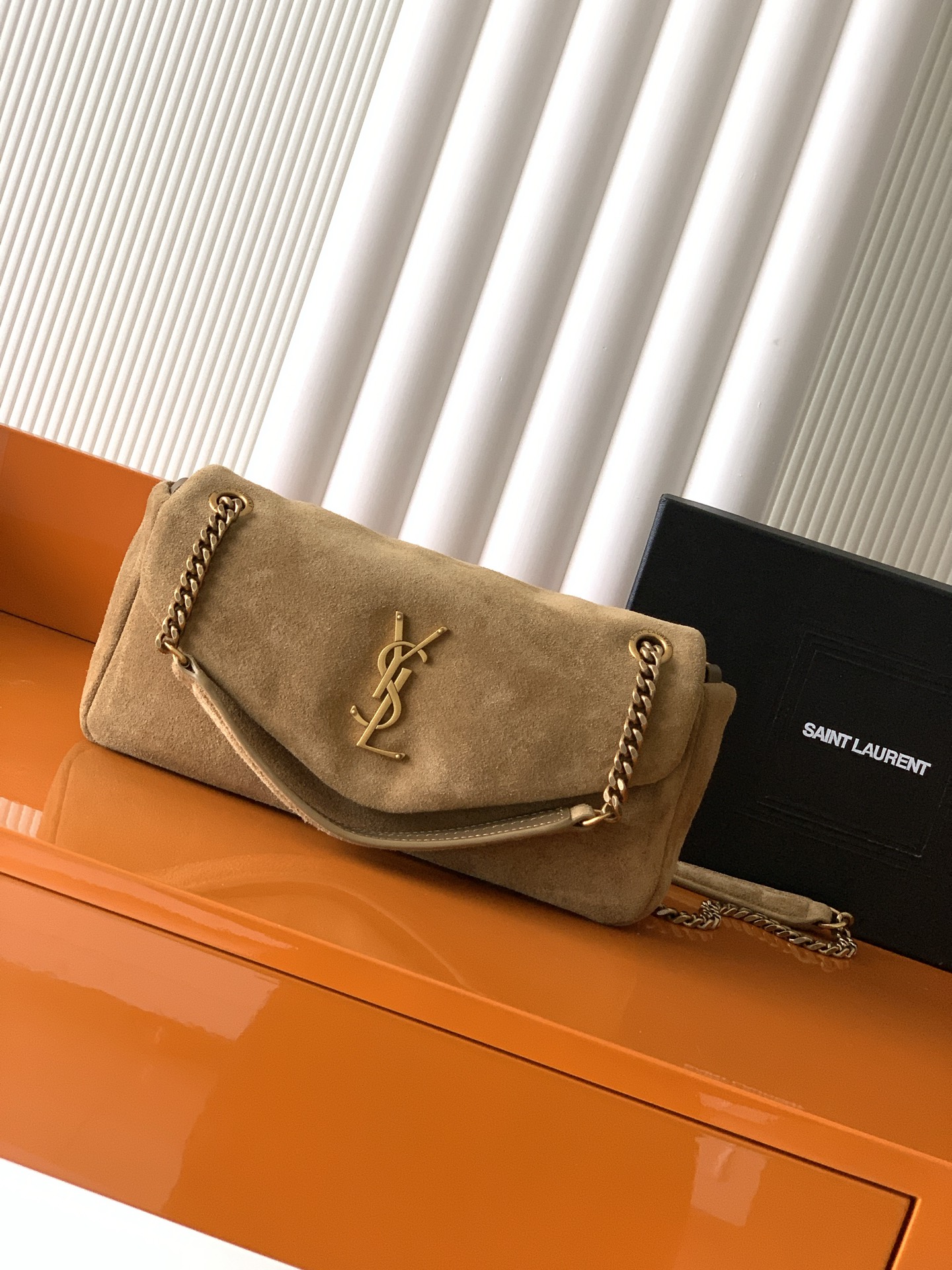 Saint Laurent CALYPSO_磨砂链条包 进口意大利羊皮制作