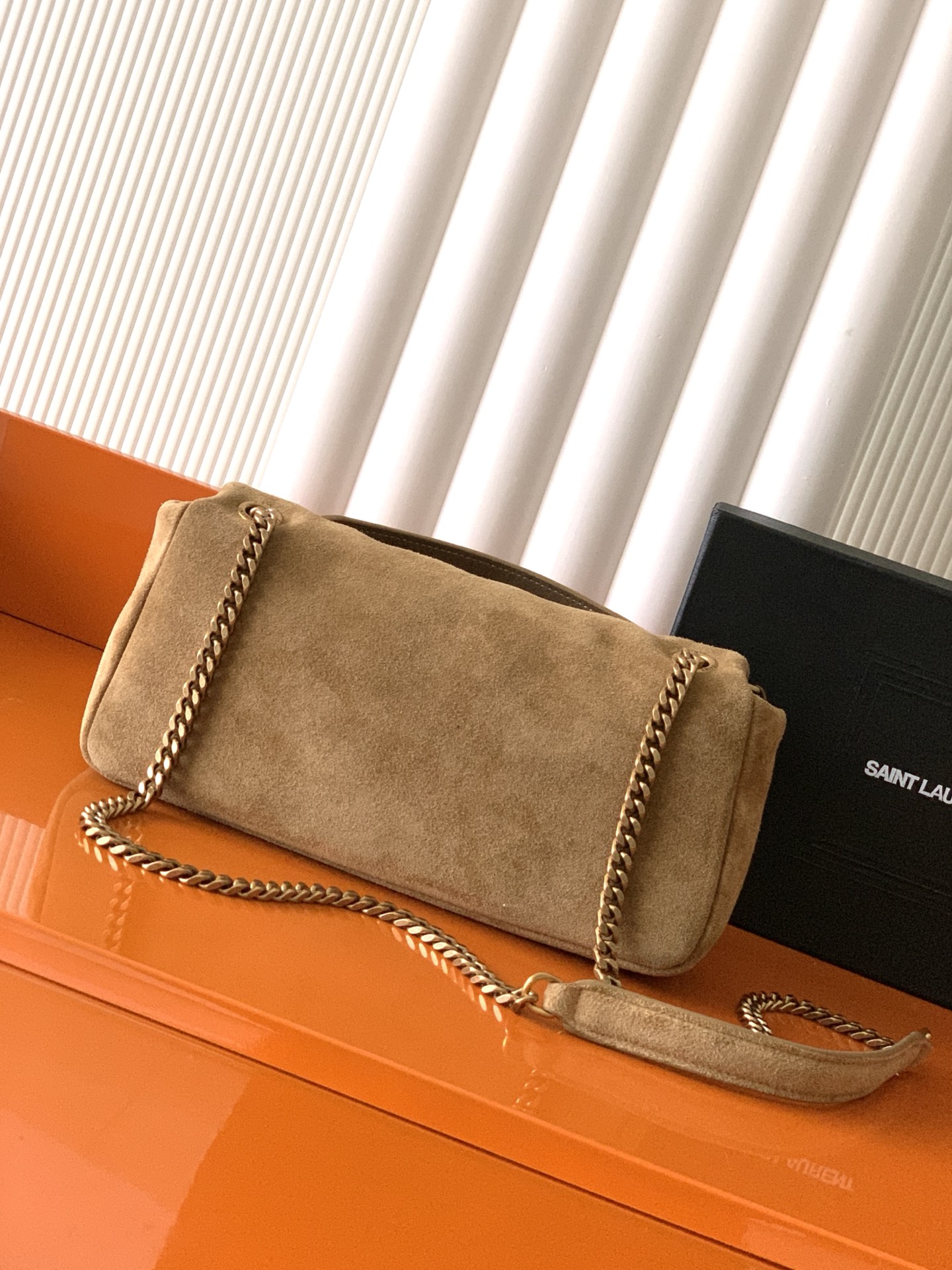 Saint Laurent CALYPSO_磨砂链条包 进口意大利羊皮制作