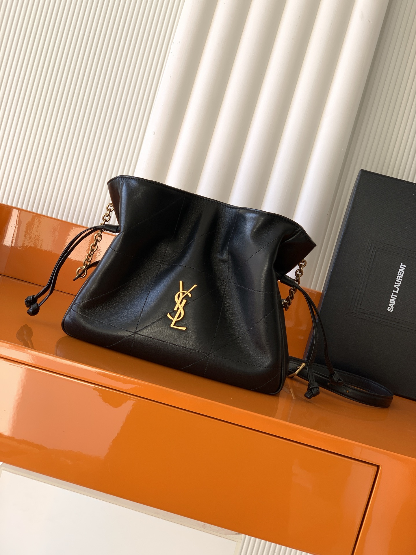 SAINT LAURENT Black Jamie Shopping Tote