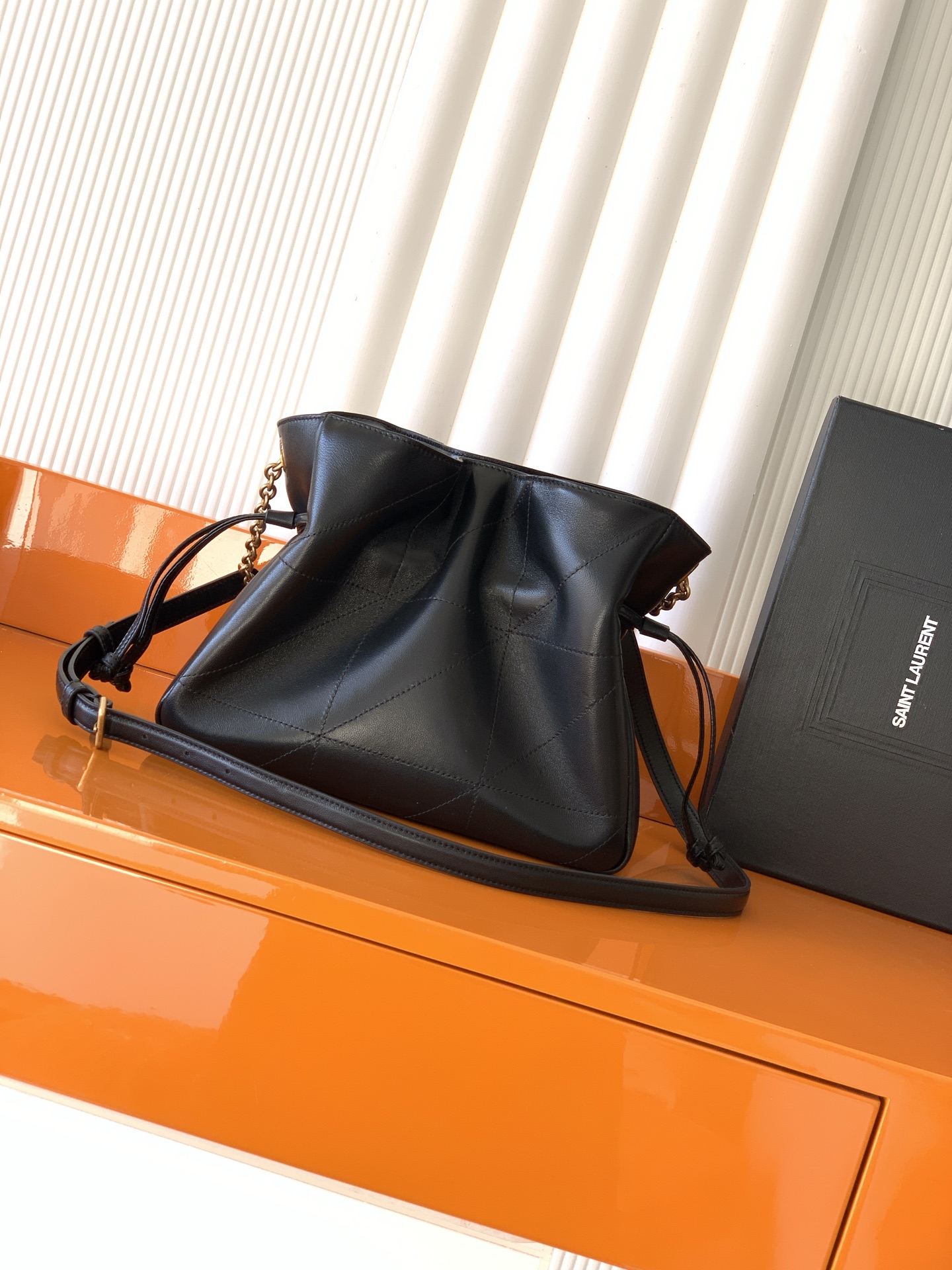 SAINT LAURENT Black Jamie Shopping Tote