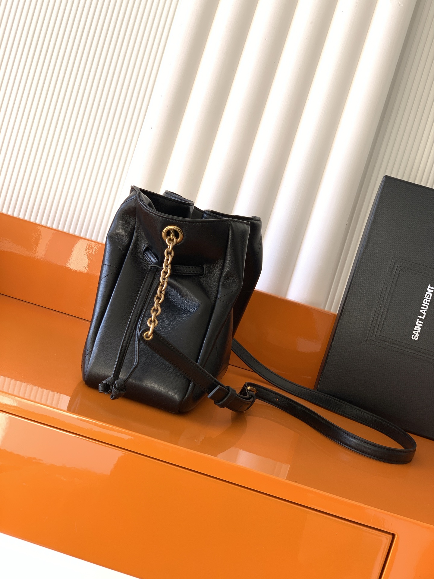 SAINT LAURENT Black Jamie Shopping Tote