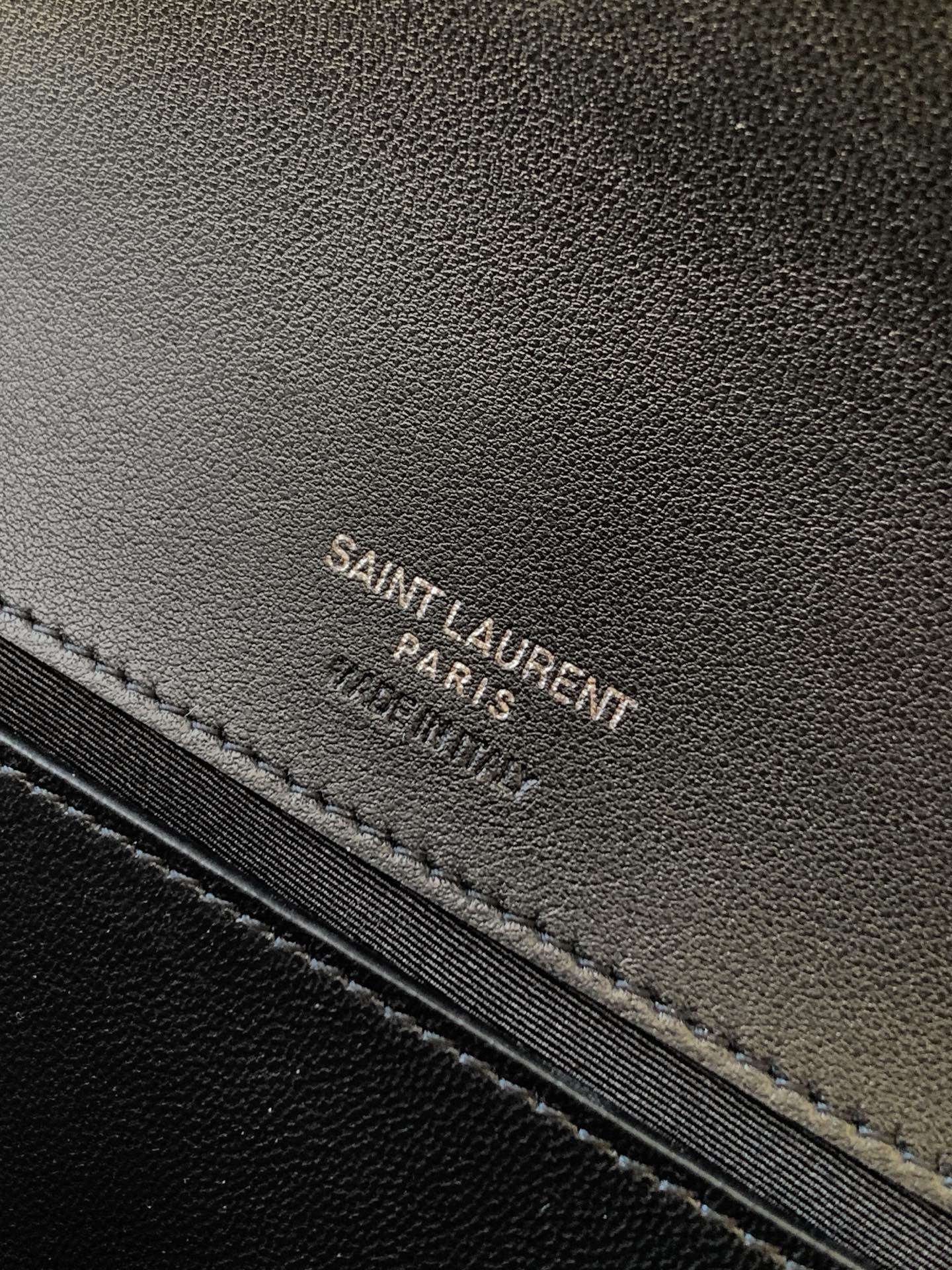 Saint Laurent 小号黑色羊皮/银
