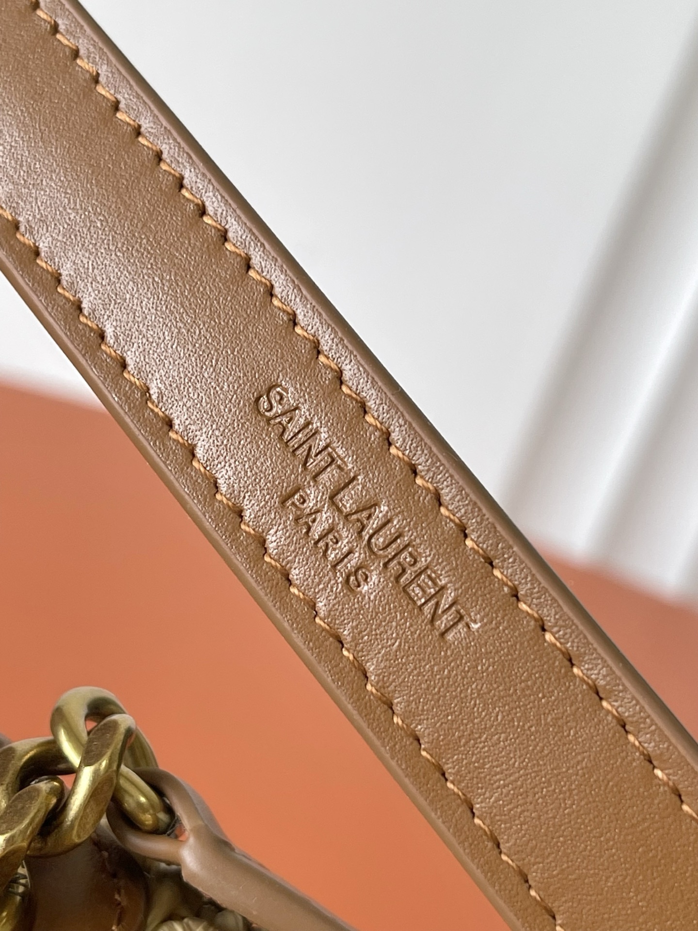 SAINT LAURENT Natural Niki Woven Shoulder Bag