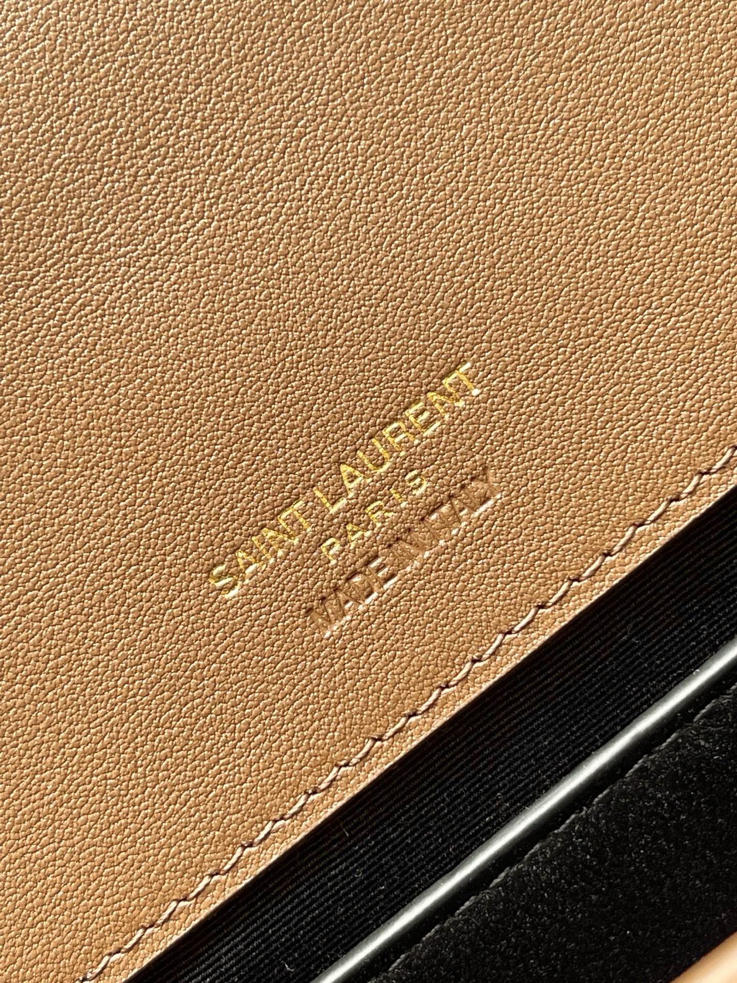 SAINT LAURENT Caramel Suede Loulou Medium
