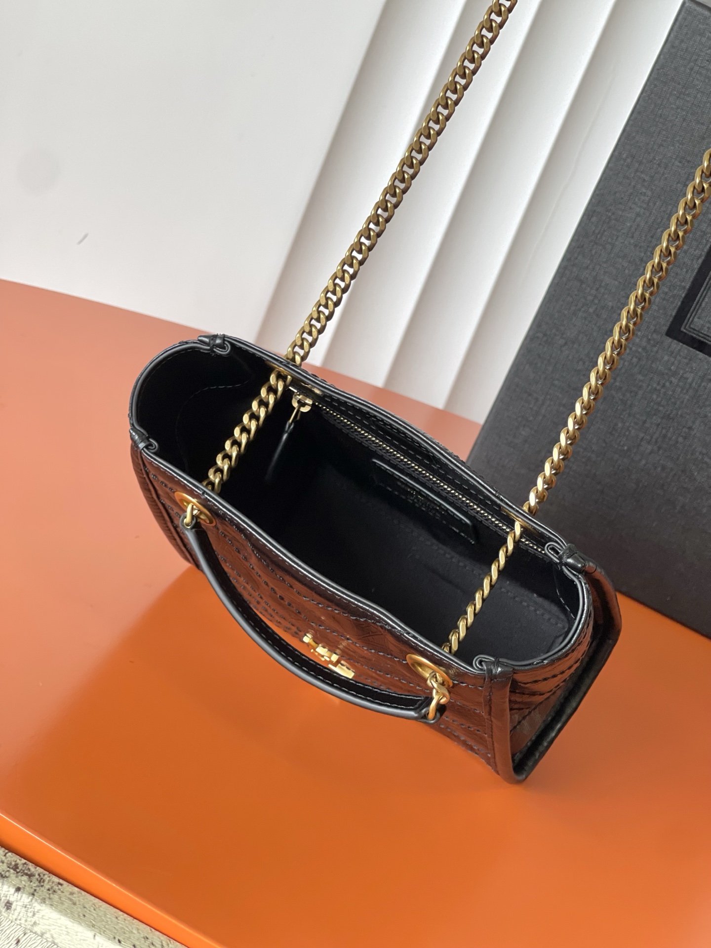 SAINT LAURENT Black Niki Mini Shopping Bag