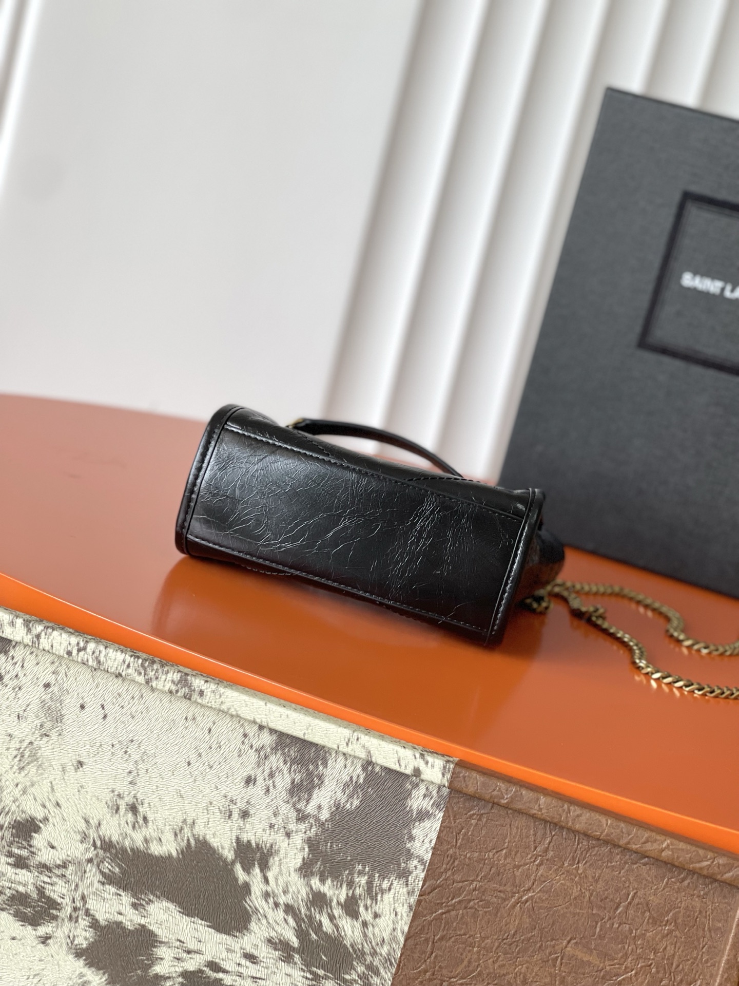 SAINT LAURENT Black Niki Mini Shopping Bag