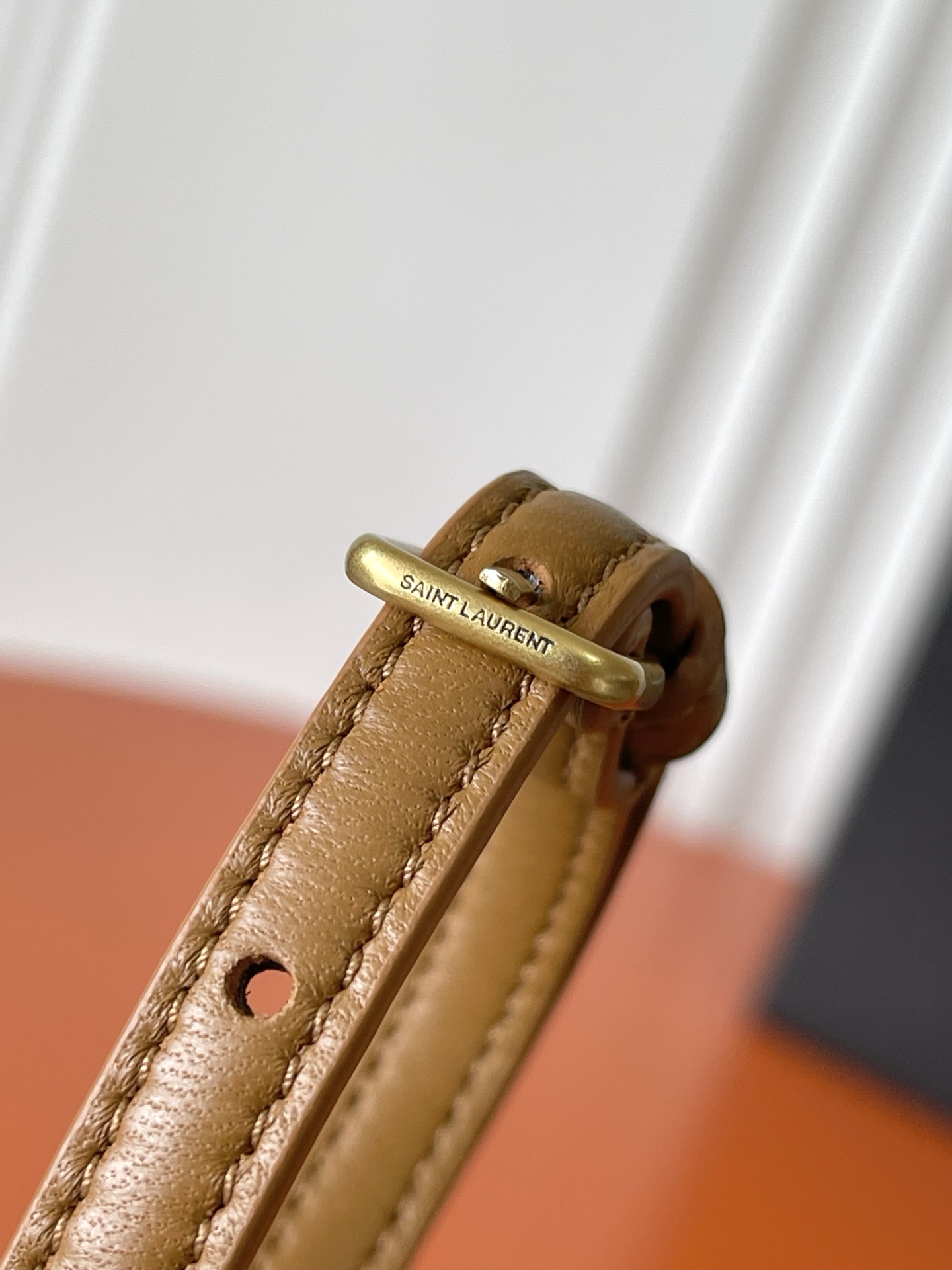 SAINT LAURENT Brown Jamie Mini Shoulder Pouch