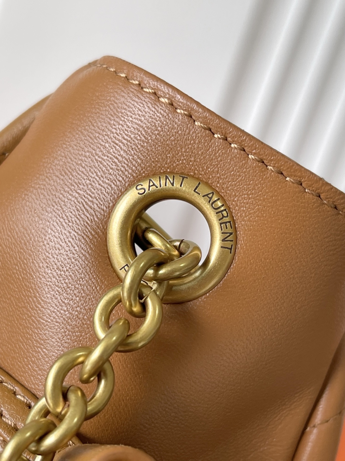SAINT LAURENT Brown Jamie Mini Shoulder Pouch