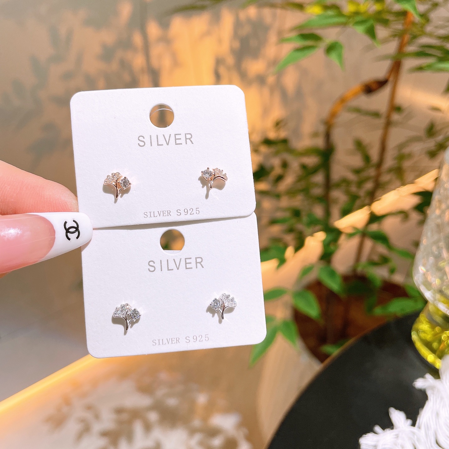 優しい高品質シルバーイヤリングシルバー 婚約