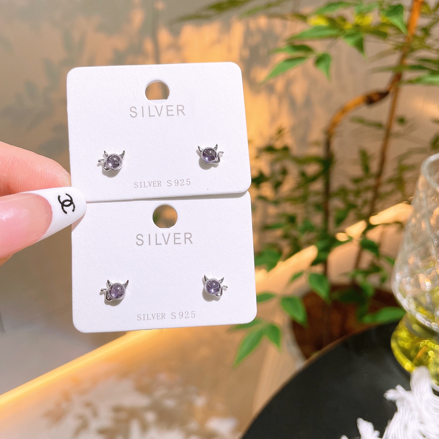 S925 Sterling Silver Earrings Sweet & Cool Bestie Gift Gold