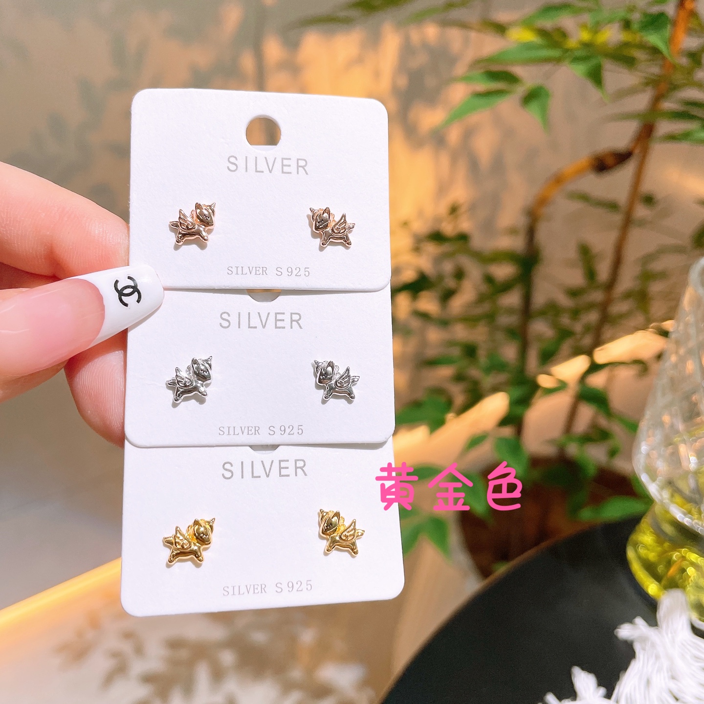 Low Allergy Silver Earrings Premium Wedding Registration Silver